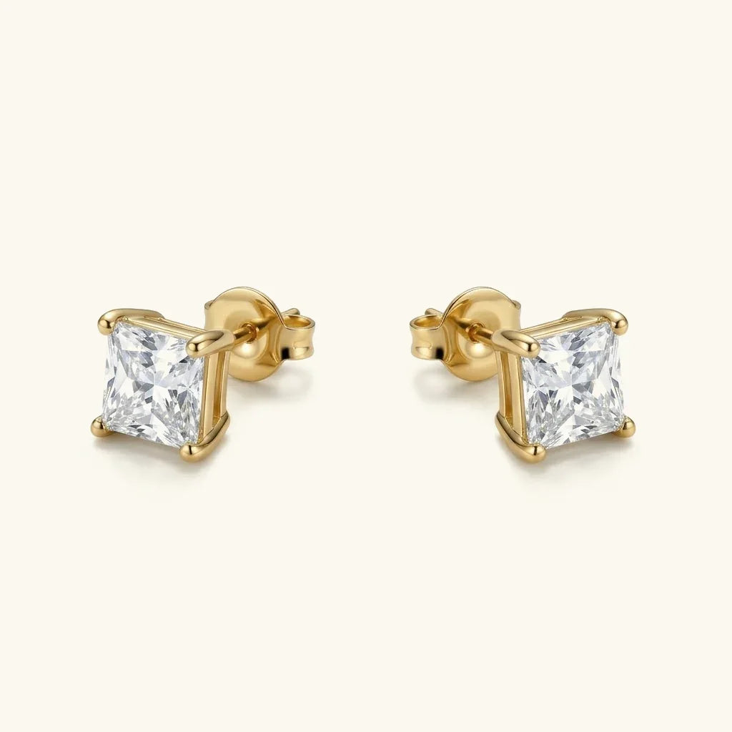 Wilhelmina Solitaire Earrings