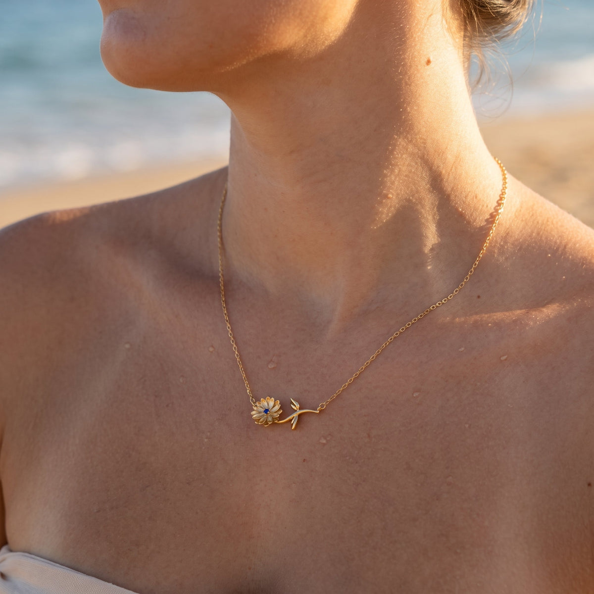 Delilah Birth Flower Necklace