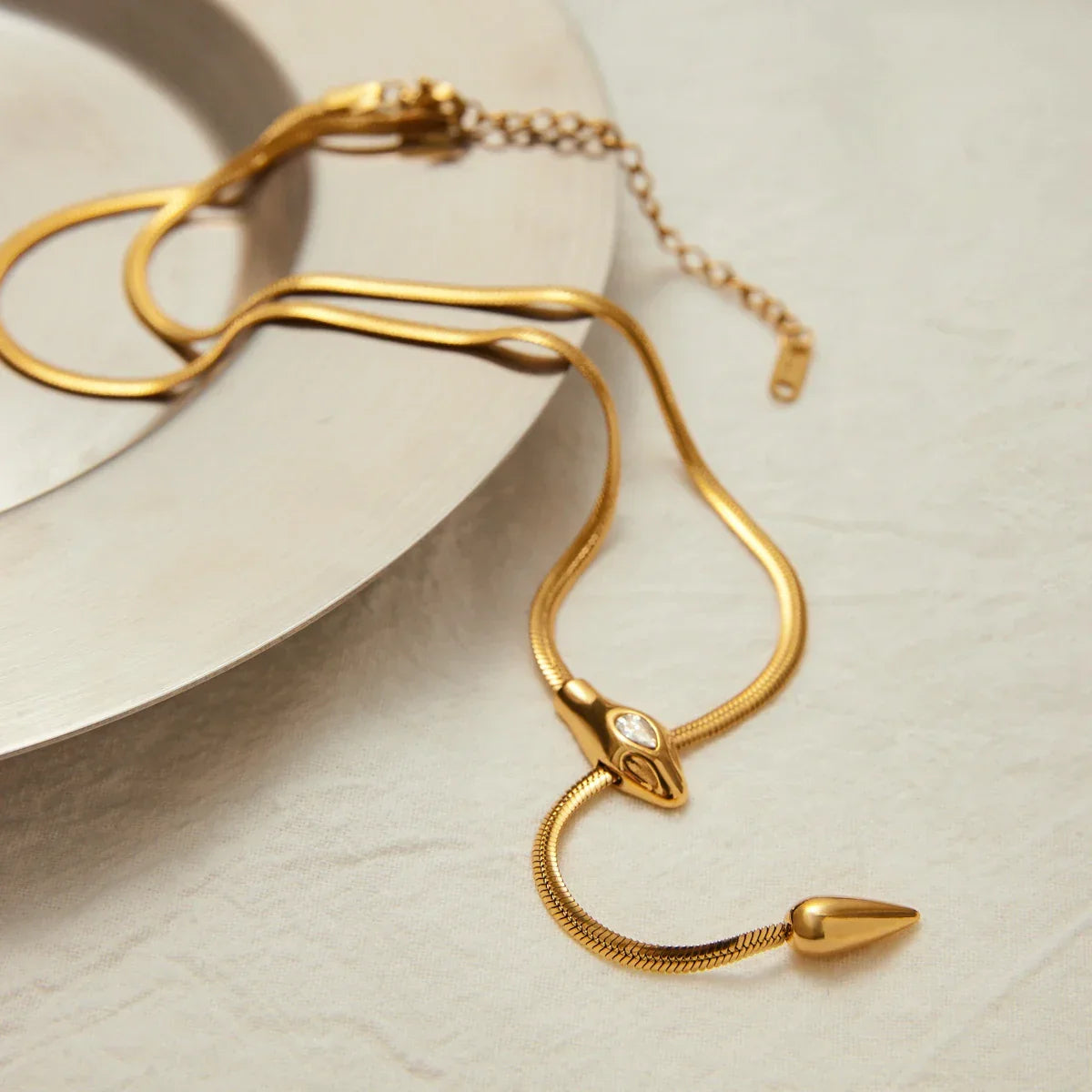 Selwyn Gold Serpentine Pendant