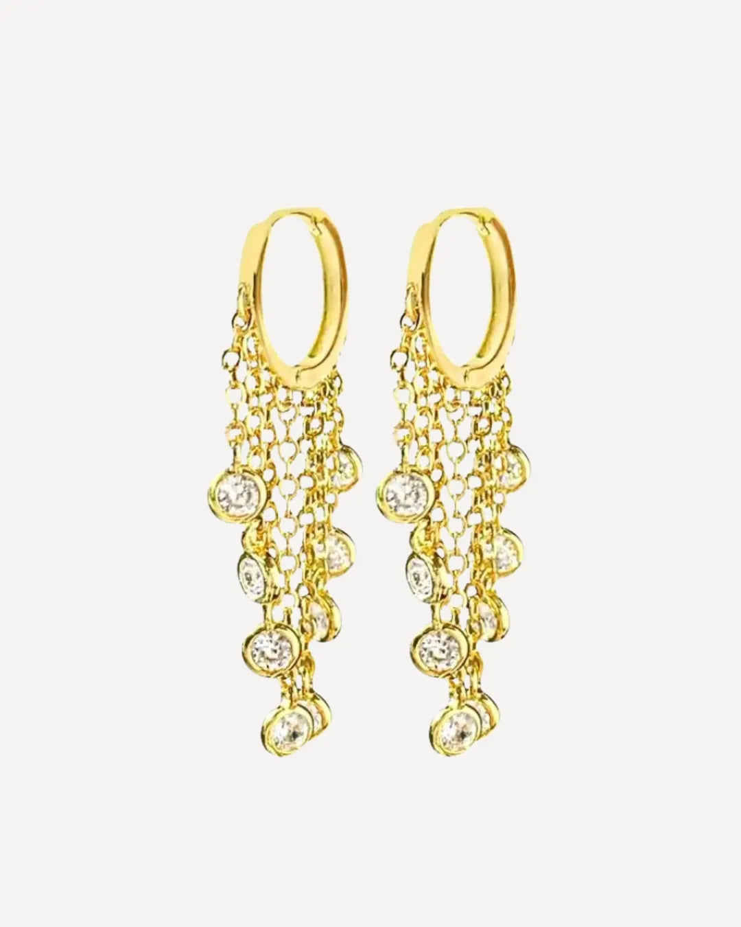 Diamant Chain Hoops