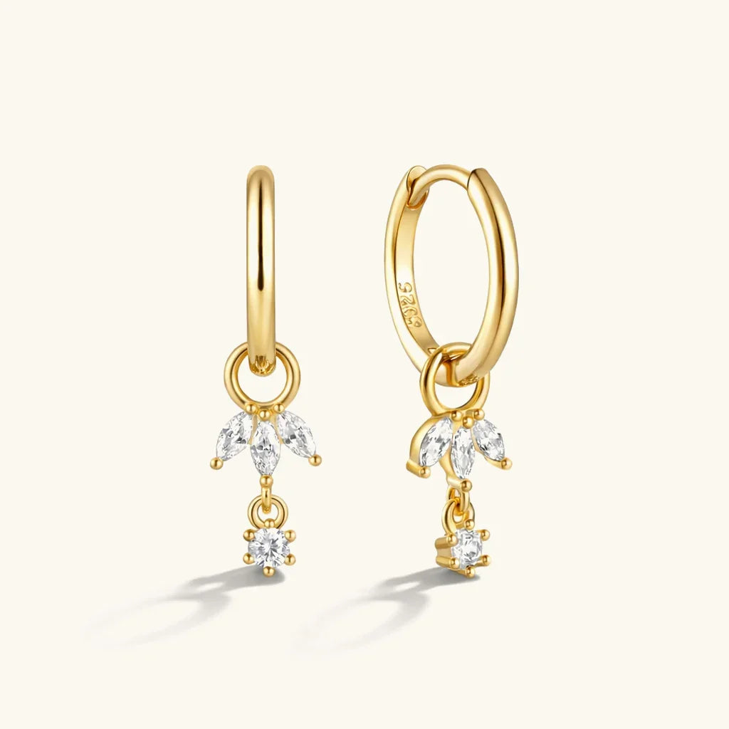 Elise Removable Charm Hoops