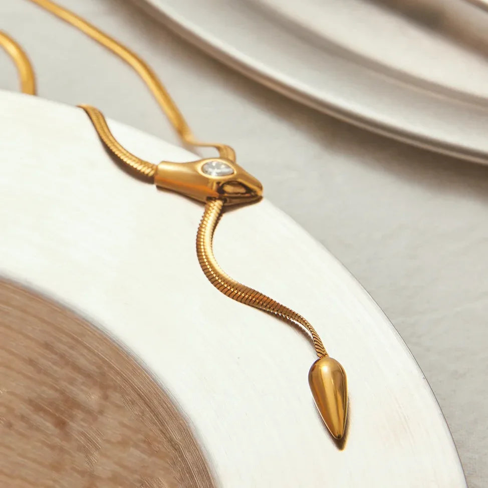 Selwyn Gold Serpentine Pendant