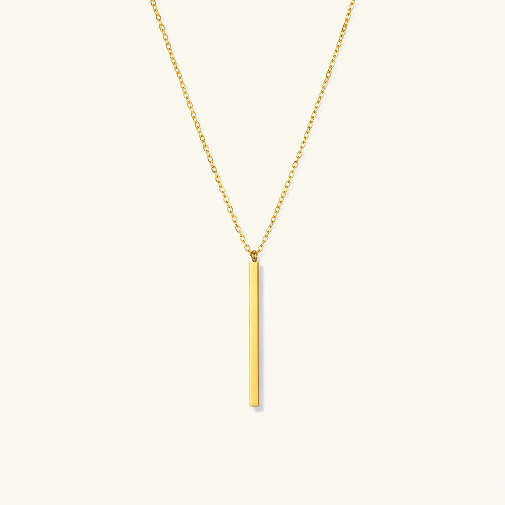 Rowan Gold Bar Necklace