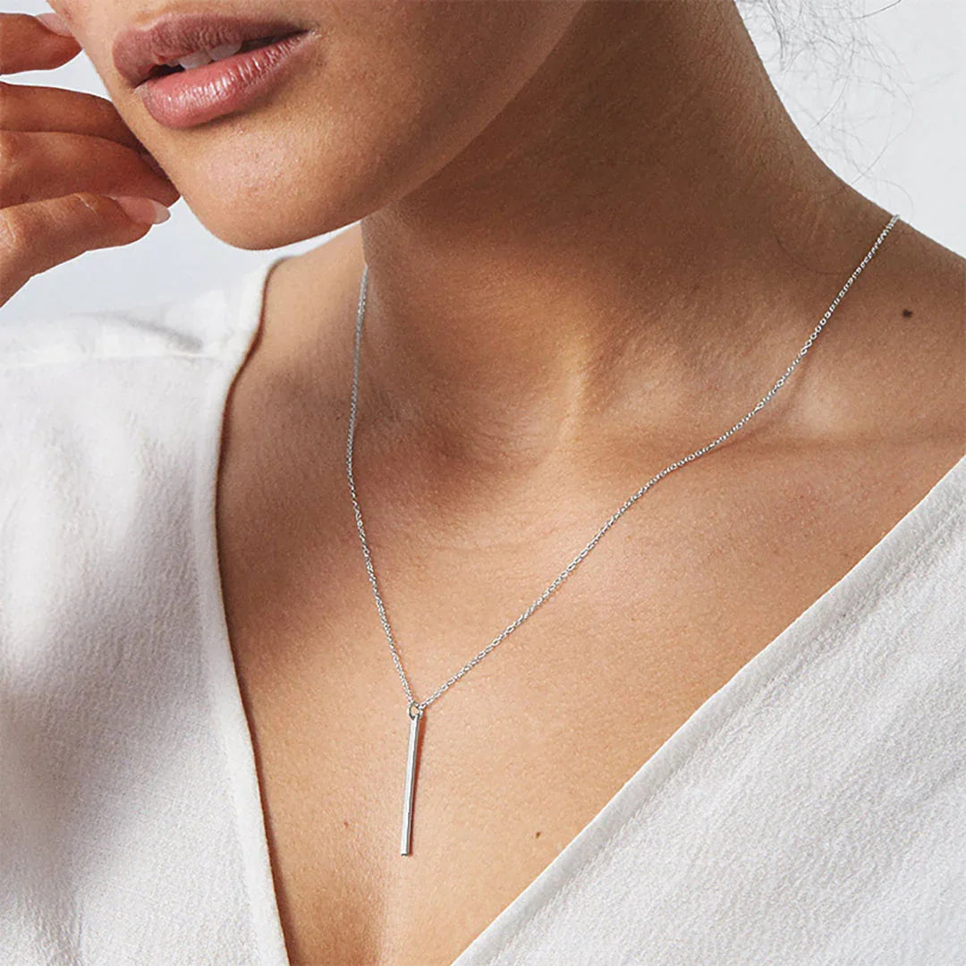 Rowan Gold Bar Necklace