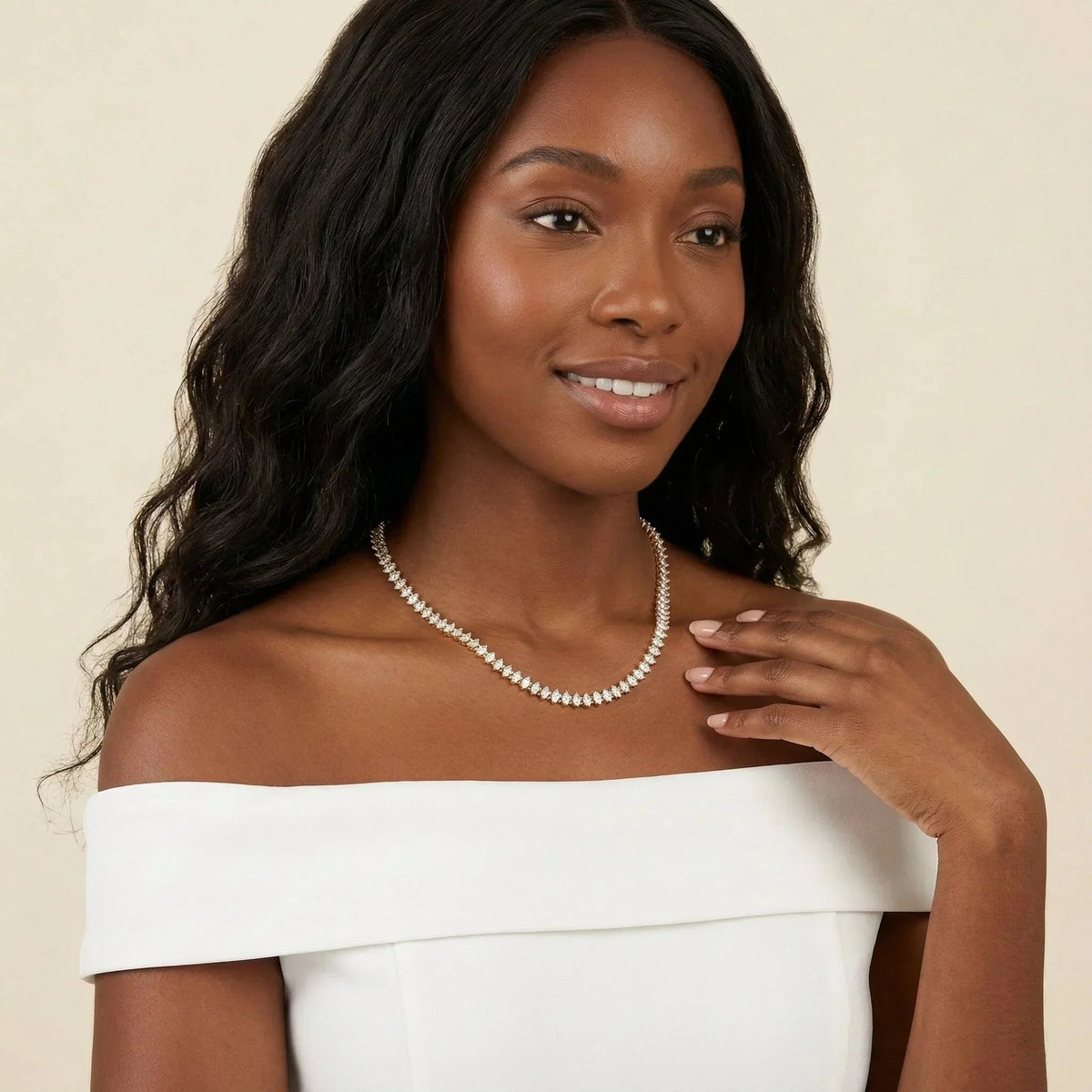 Wilona Diamond Tennis Necklace