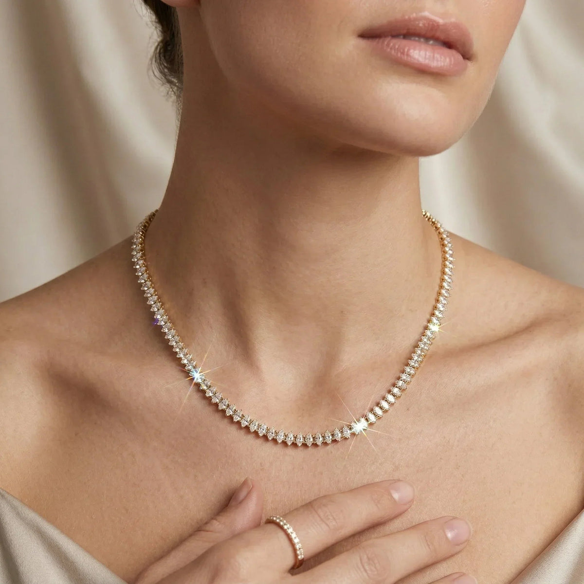Wilona Diamond Tennis Necklace