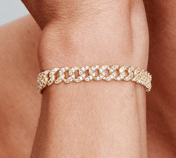 Nova Pavé Cuban Bracelet