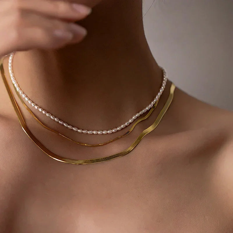 Domitia Freshwater Pearl Choker