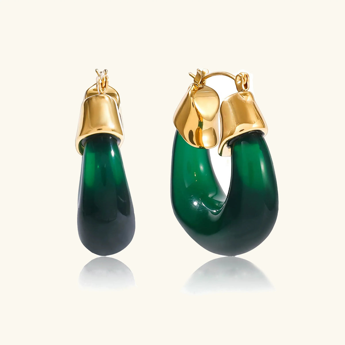 Perpetua Chunky Enamel Hoops