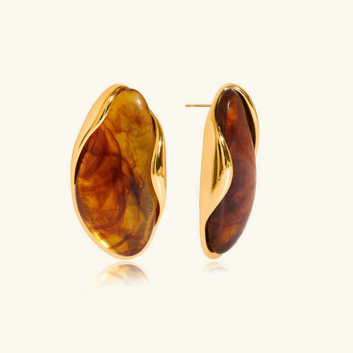 Sylvie Polished Gemstone Earrings