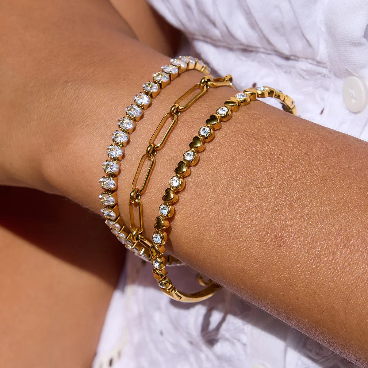 Estella Oval Cut Tennis Bracelet