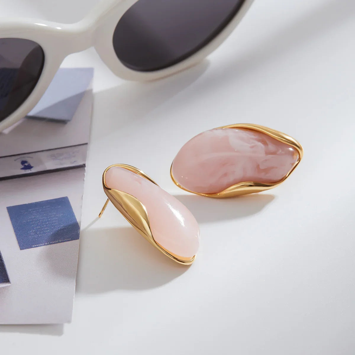 Sylvie Polished Gemstone Earrings