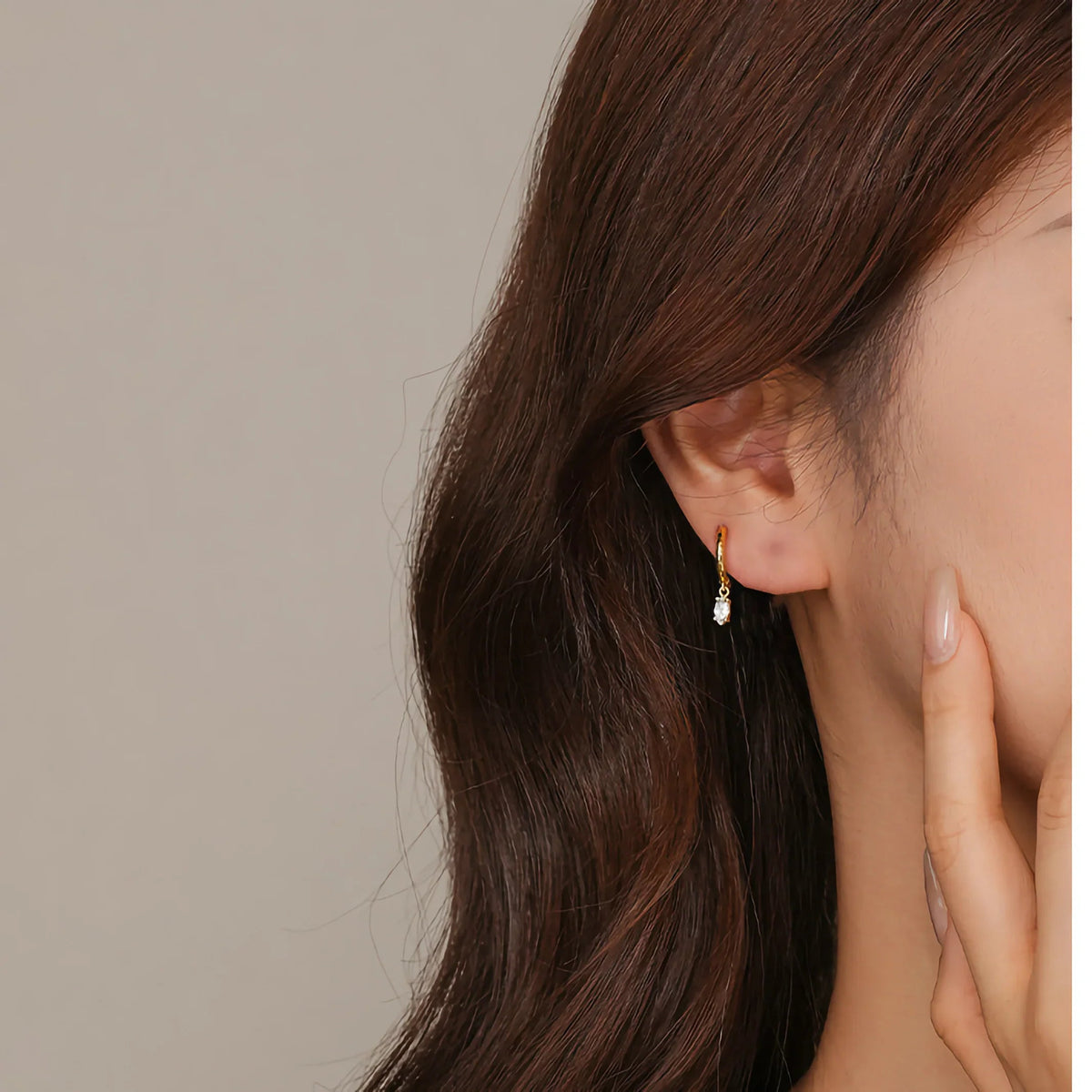 Mara Hammered Diamond Hoops