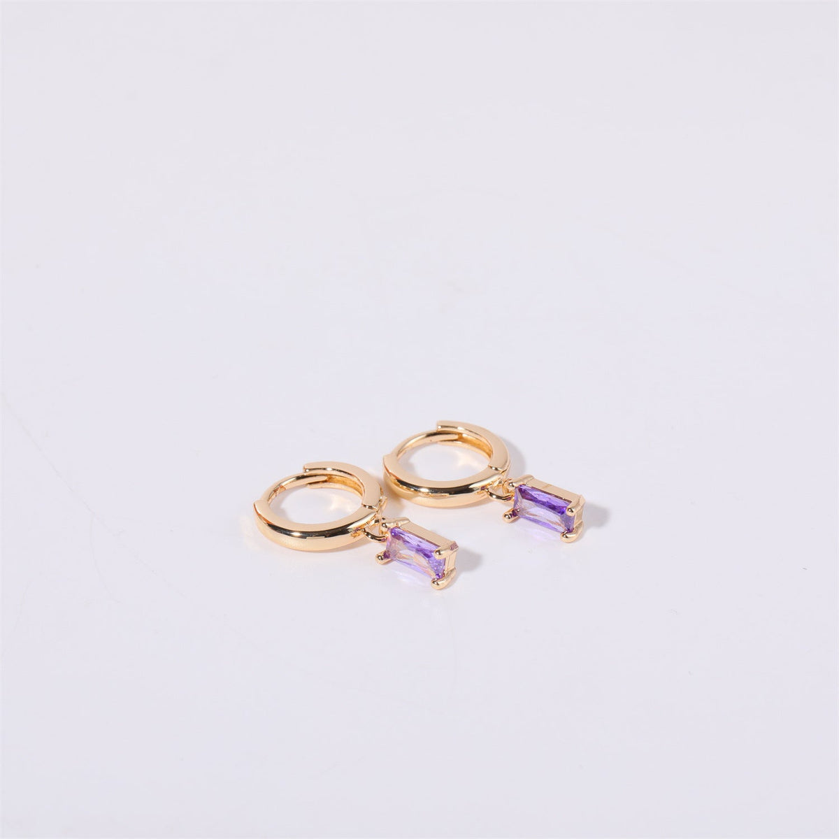 Ivy Birthstone Huggies