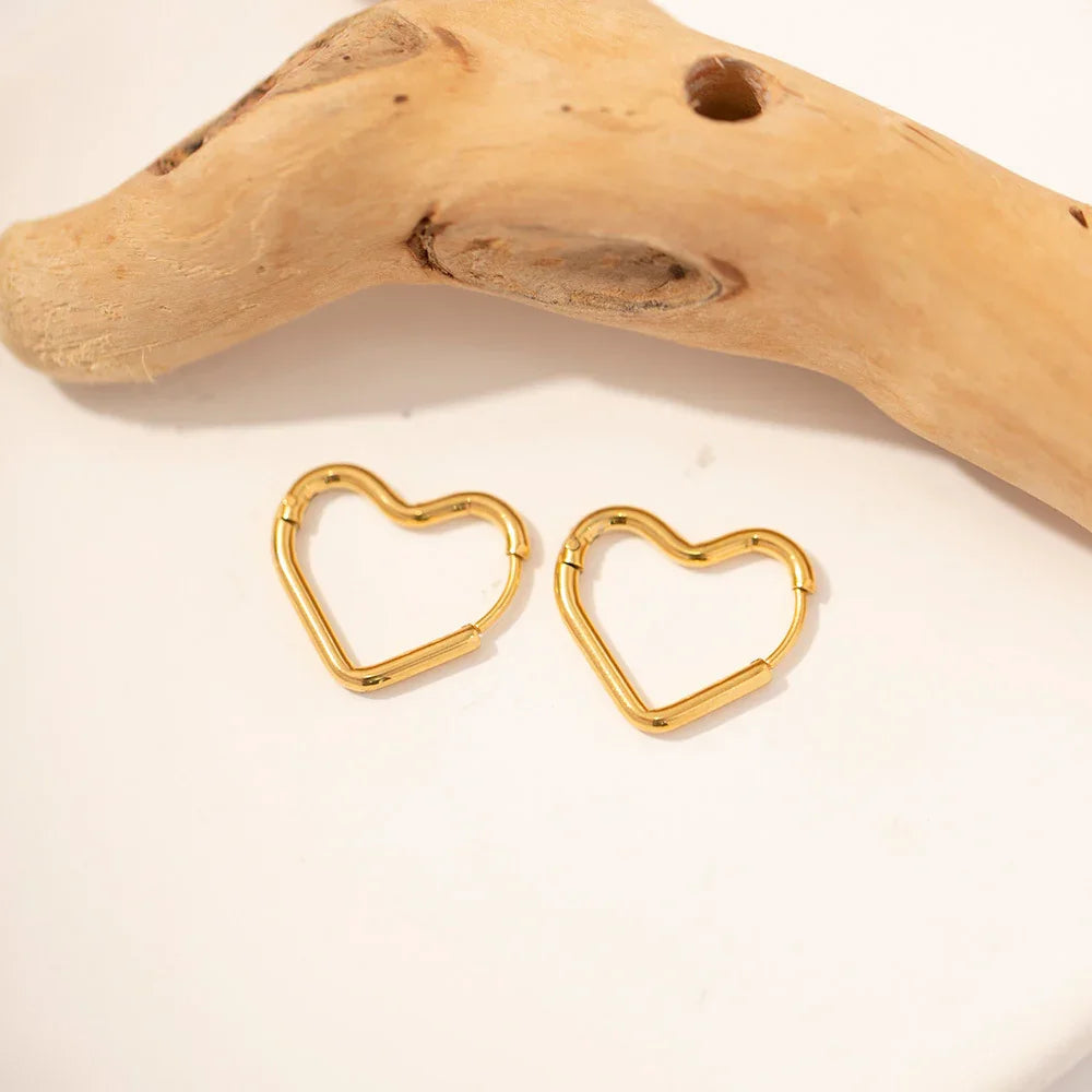 Cecile Heart Hoops