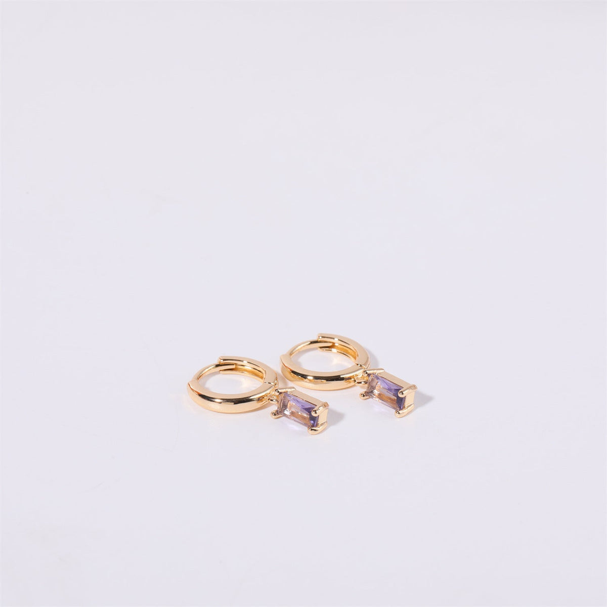 Ivy Birthstone Huggies