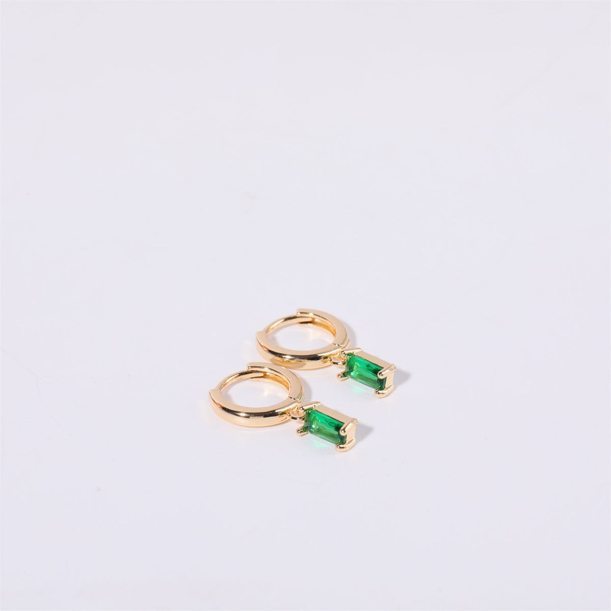 Ivy Birthstone Huggies
