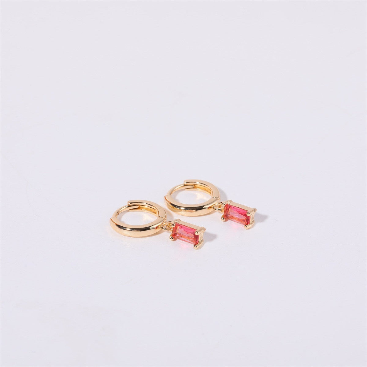 Ivy Birthstone Huggies