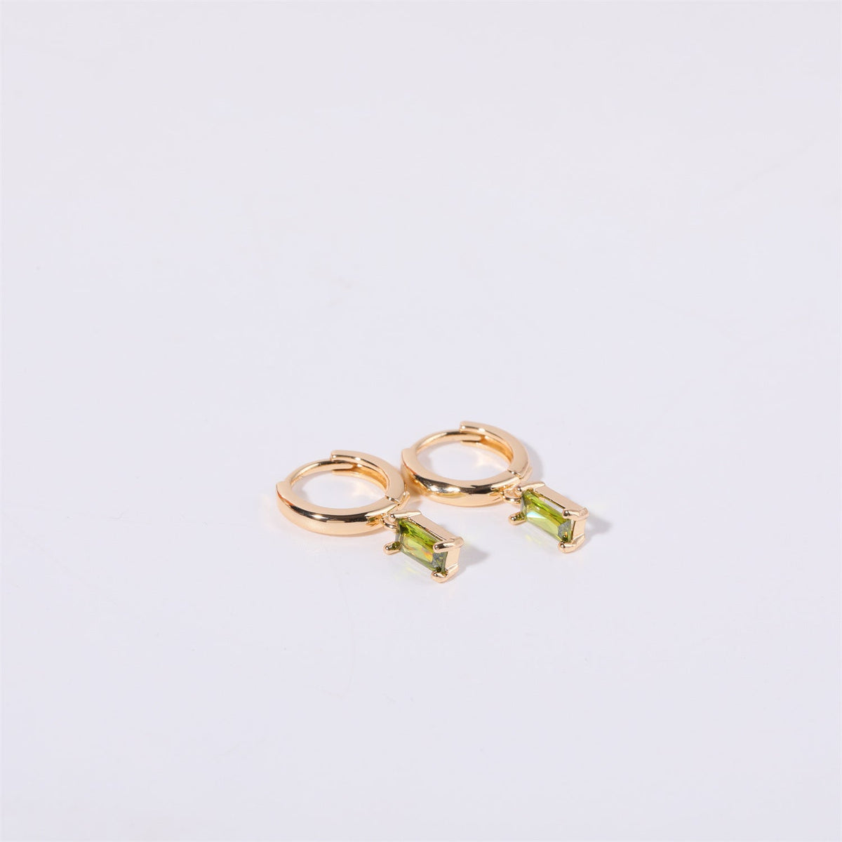 Ivy Birthstone Huggies
