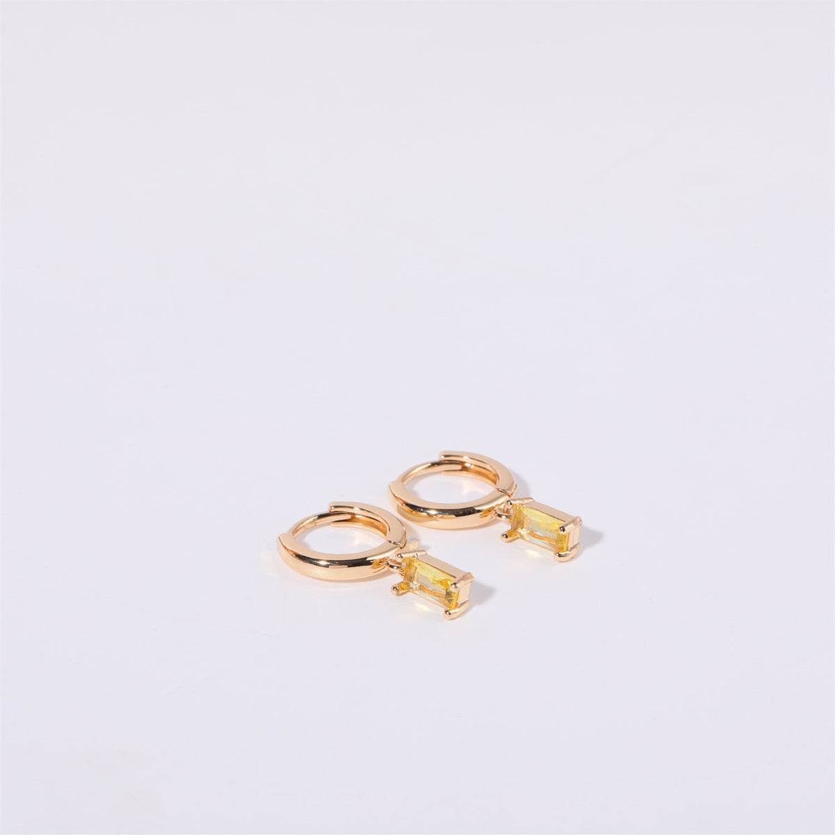 Ivy Birthstone Huggies