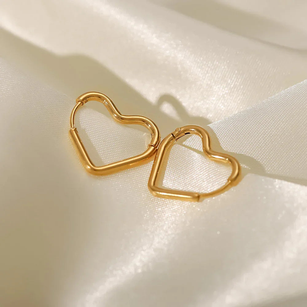 Cecile Heart Hoops