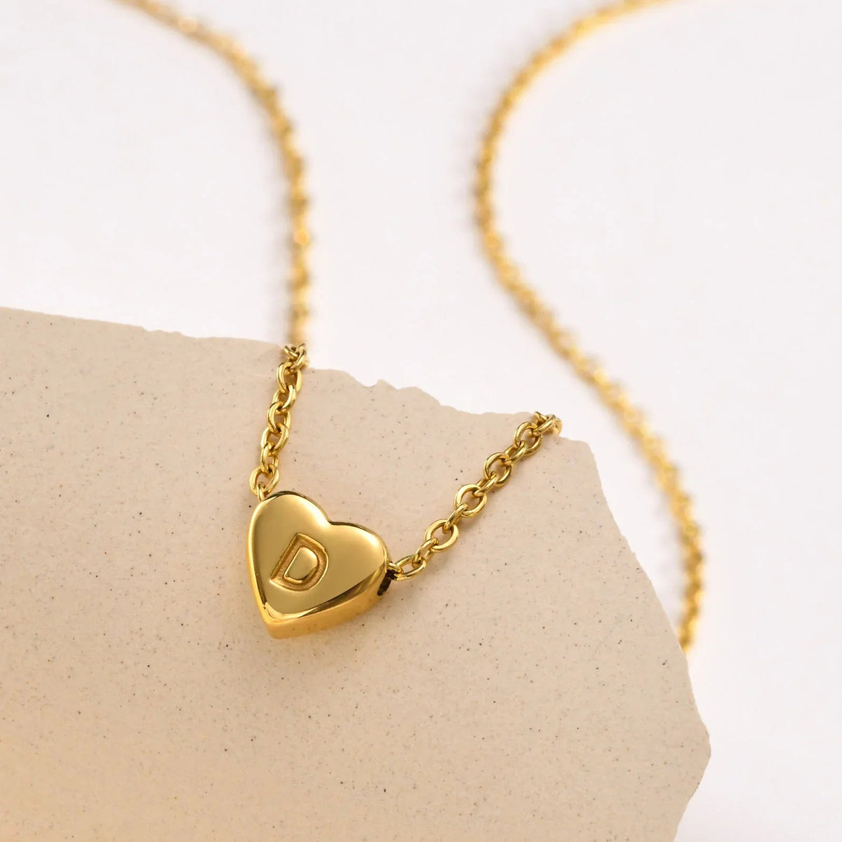 Amélie Heart Initial Necklace