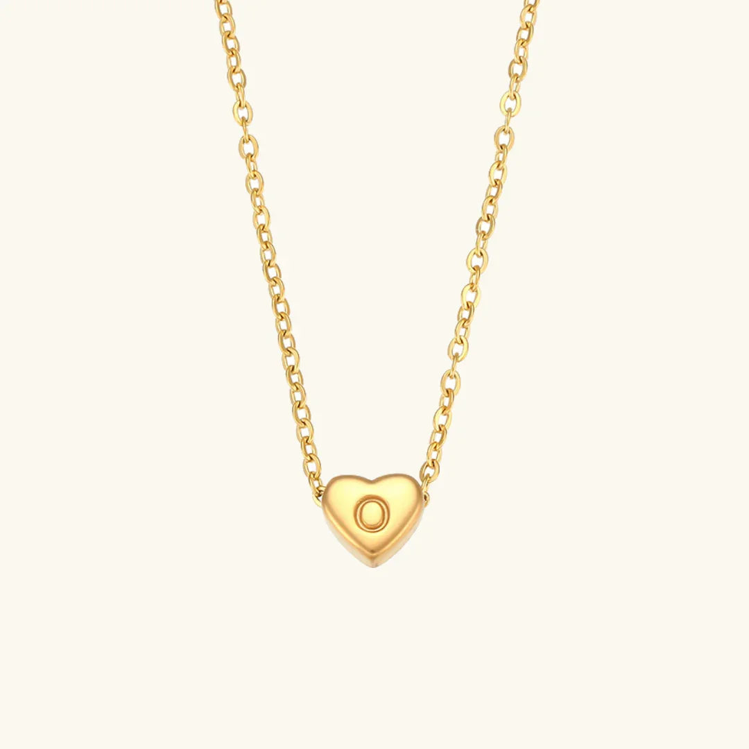 Amélie Heart Initial Necklace