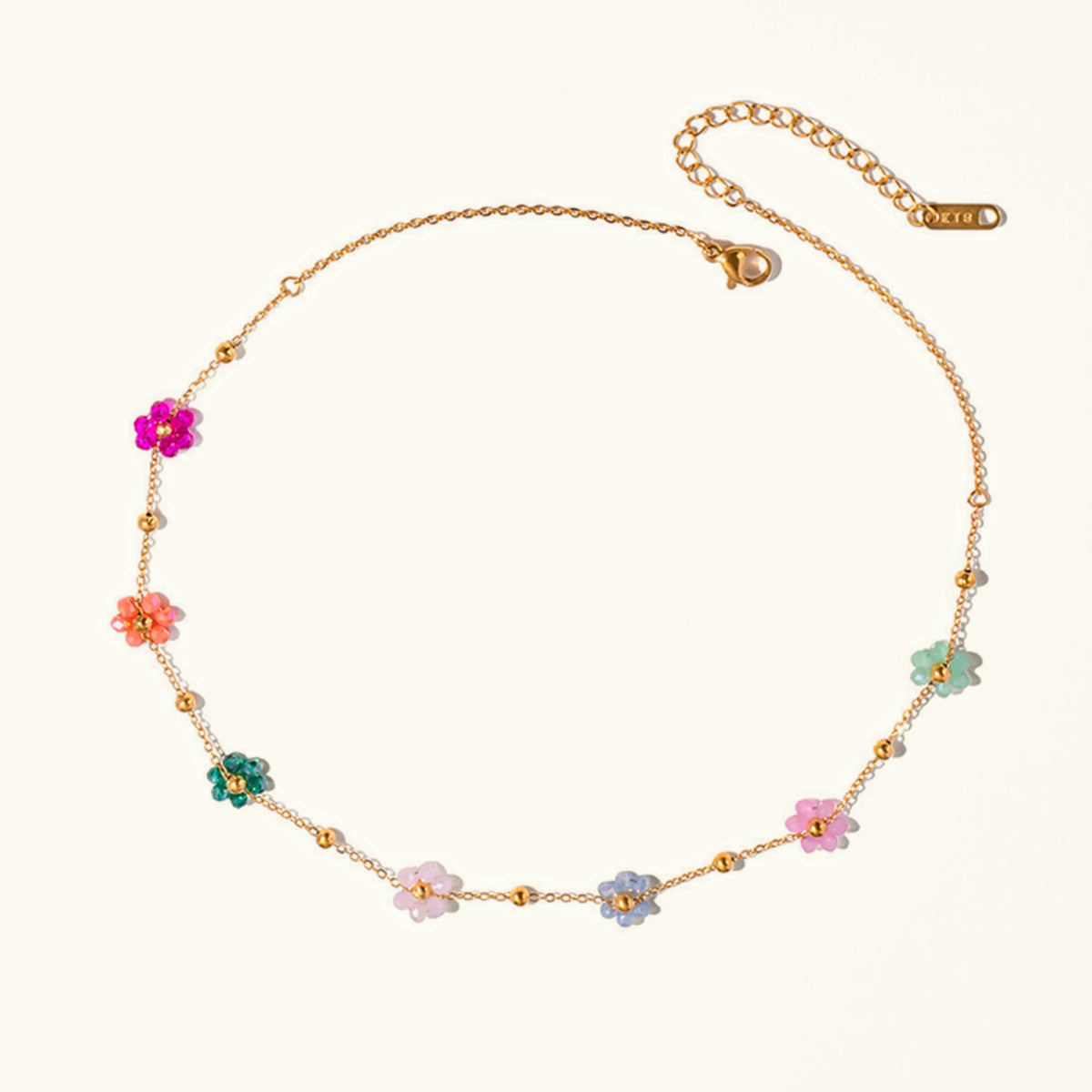 Hyacinth Floral Gold Necklace