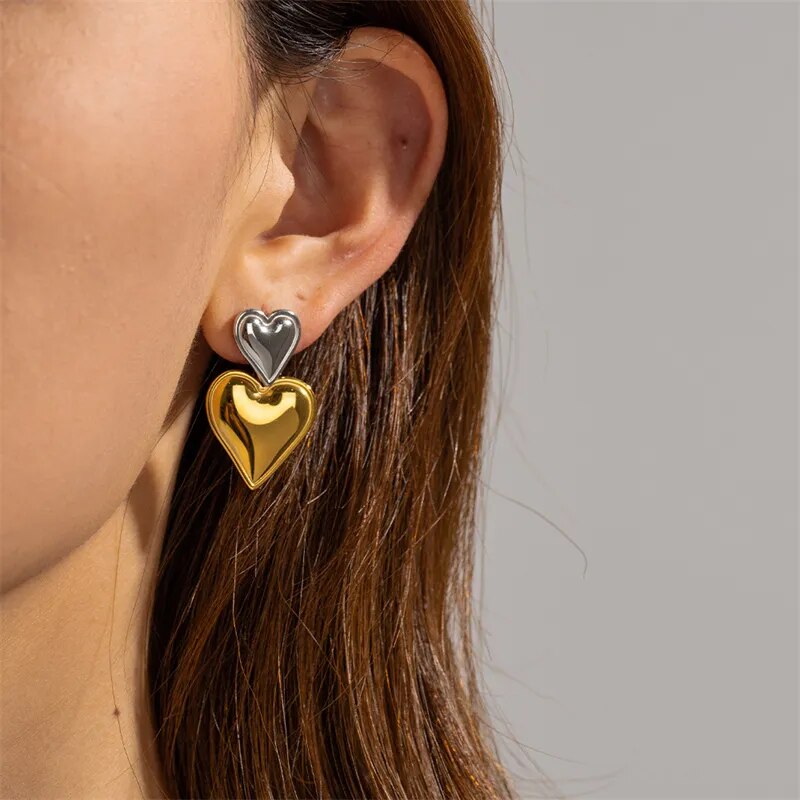 Esme Heart Earrings
