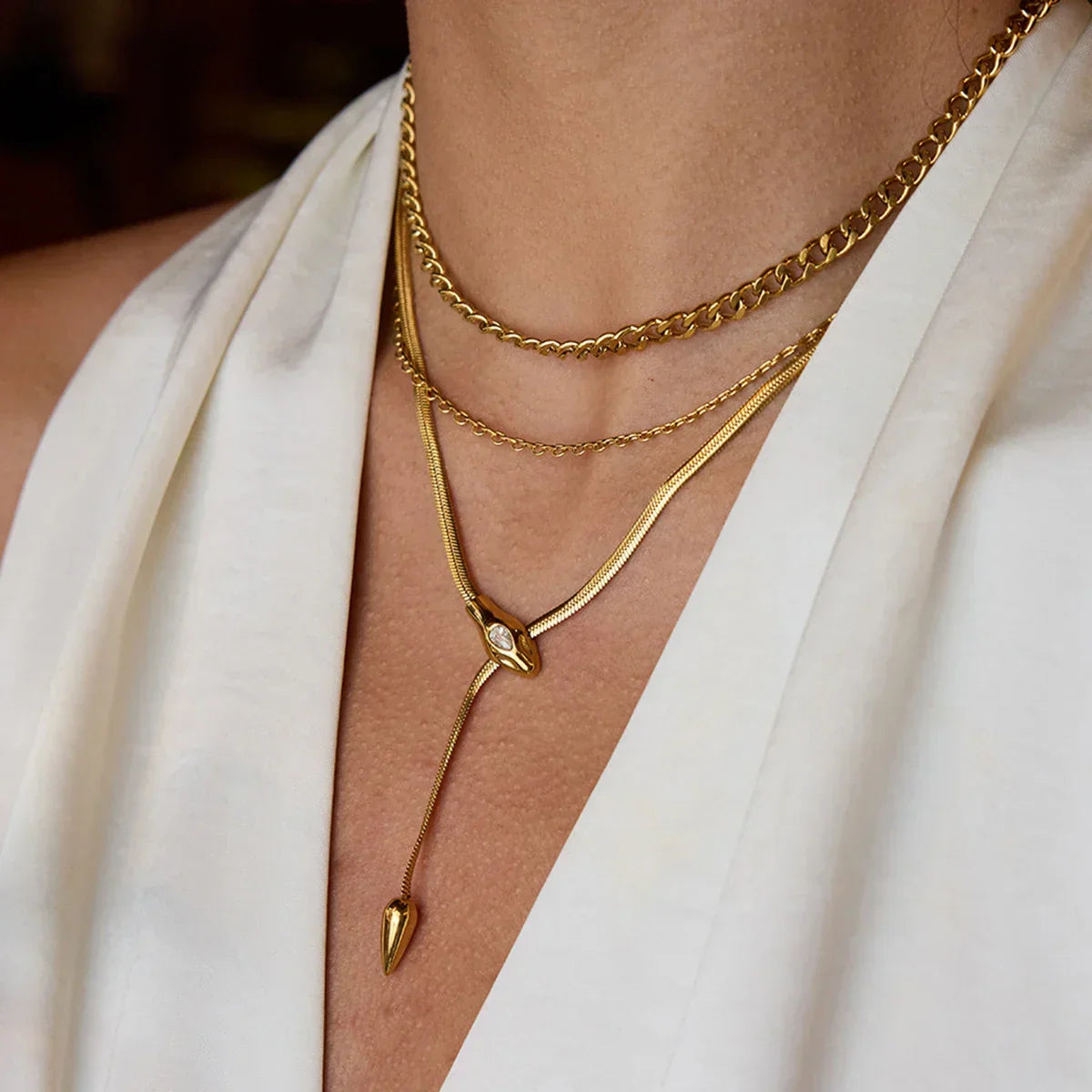 Selwyn Gold Serpentine Pendant
