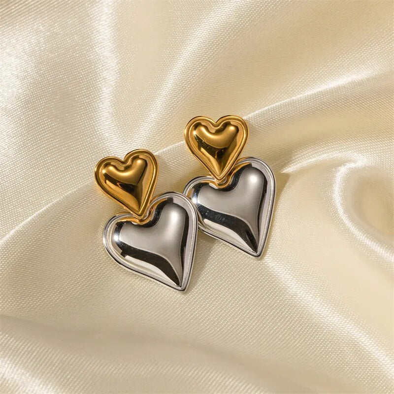 Esme Heart Earrings