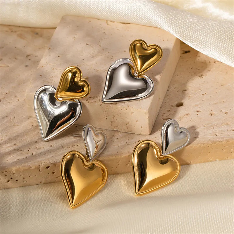 Esme Heart Earrings