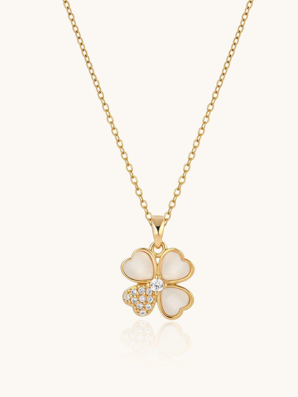 Four Leaf Clover Kette Gold