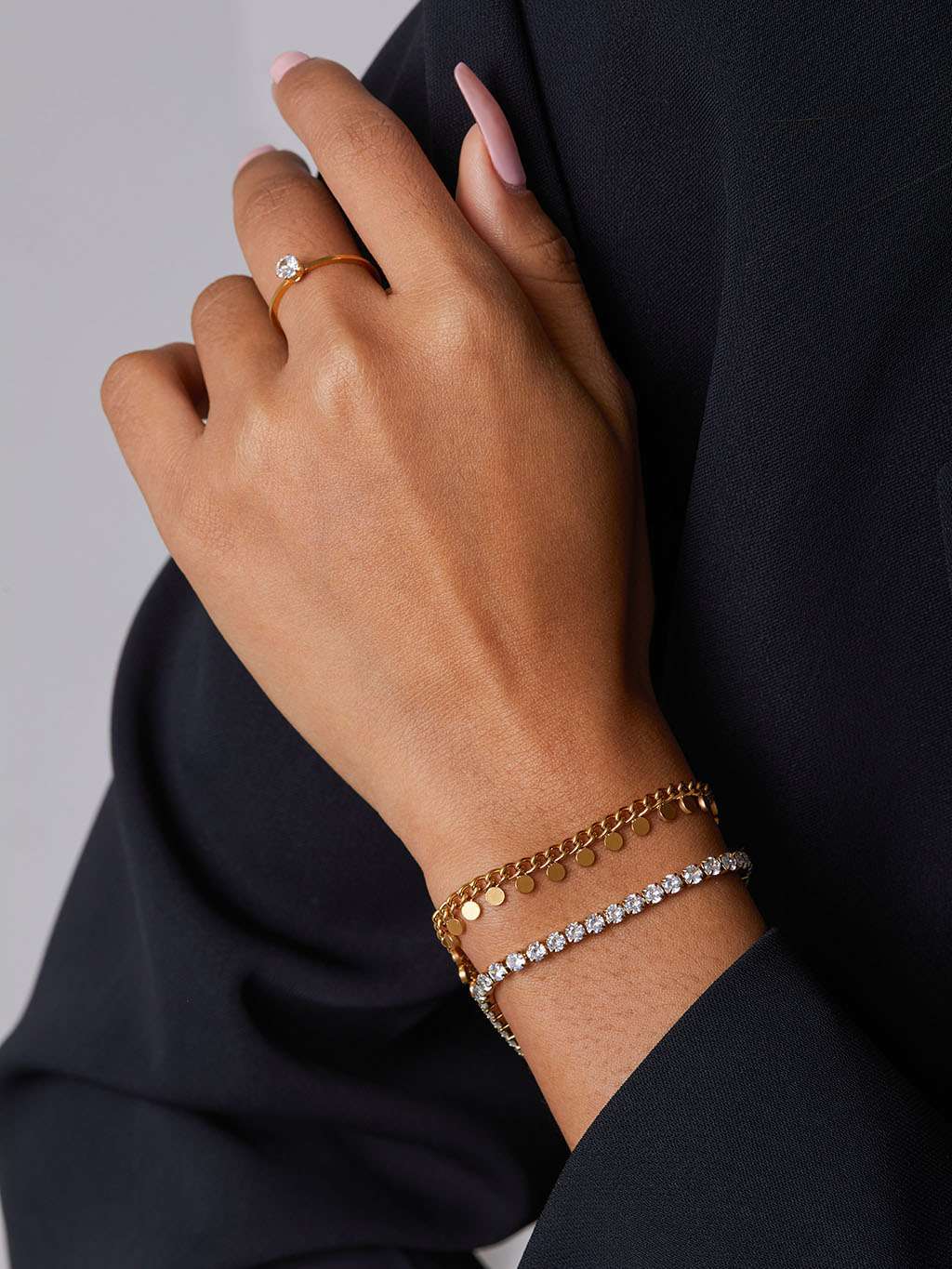 Sparkling Tennis Armband Gold