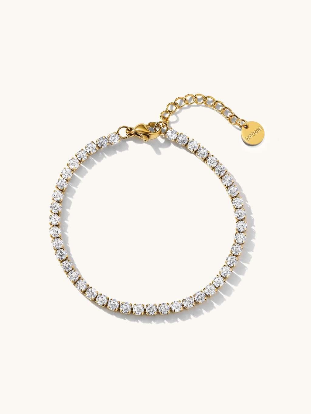 Sparkling Tennis Armband Gold