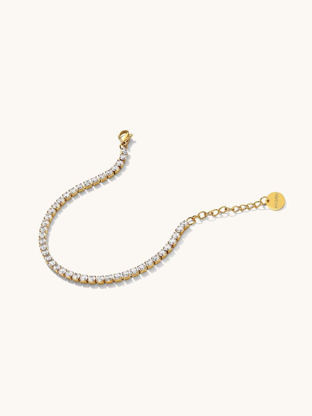 Sparkling Tennis Armband Gold