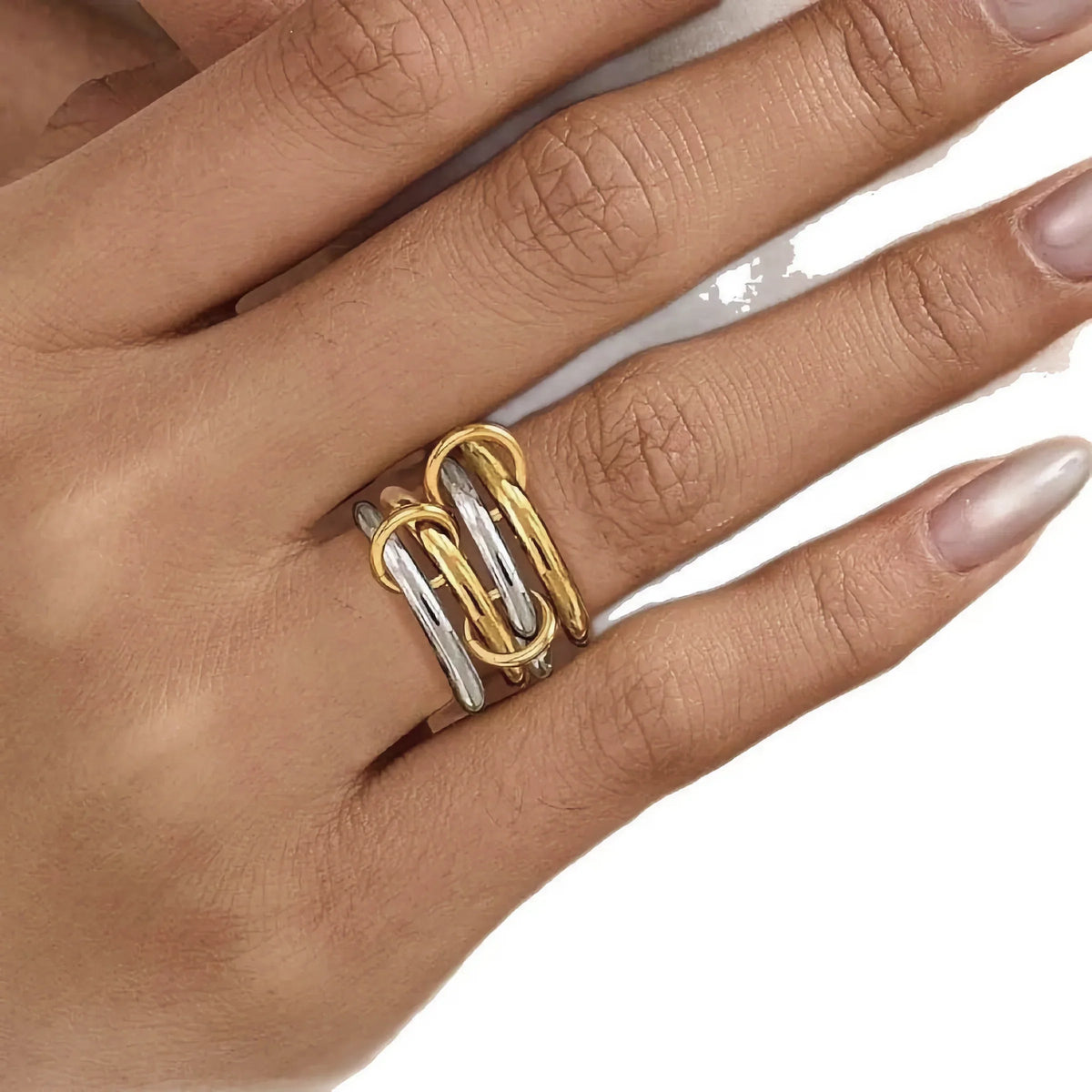 Sienna Two-Tone Stacked Ring