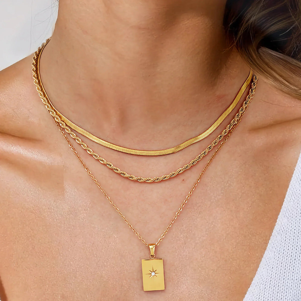 Fenella Layered Gold Necklace
