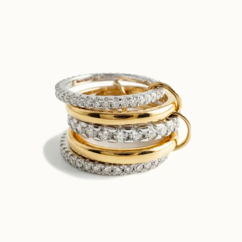 Sidonie Two Tone Stacked Ring