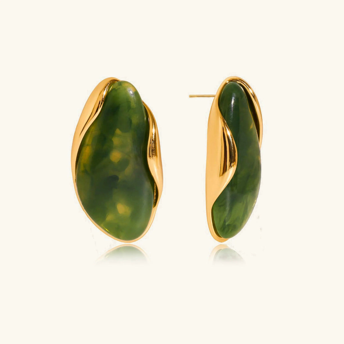 Sylvie Polished Gemstone Earrings