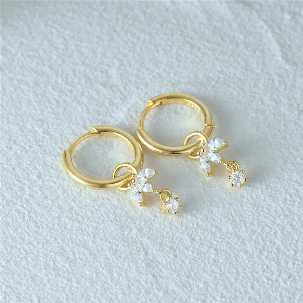 Elise Removable Charm Hoops
