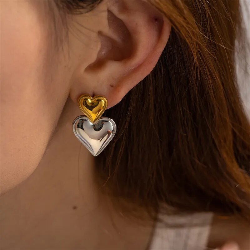 Esme Heart Earrings