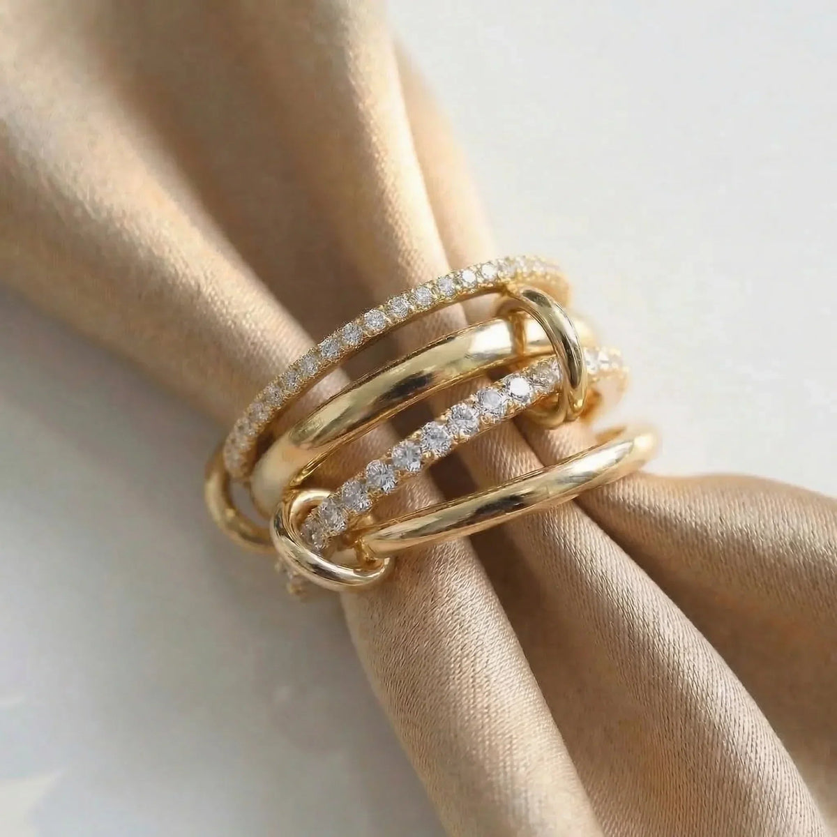 Emmeline Stacked Diamond Ring
