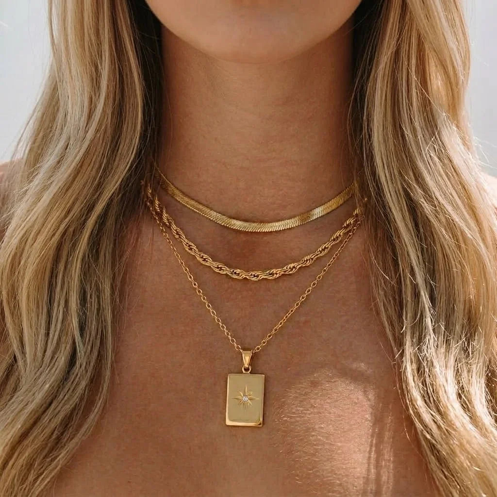 Fenella Layered Gold Necklace