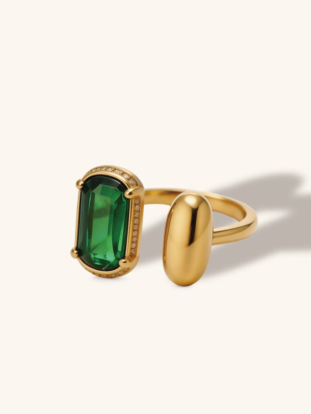 Emerald Glow Ring Gold